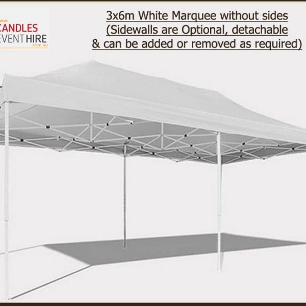 3x6m Marquee image without walls