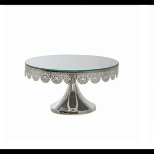 Silver cake stand