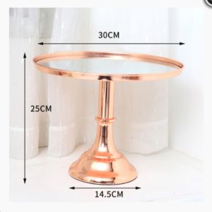 rose gold cake stand
