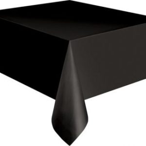 black table plastic cover