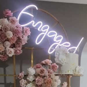 Neon sign engaged