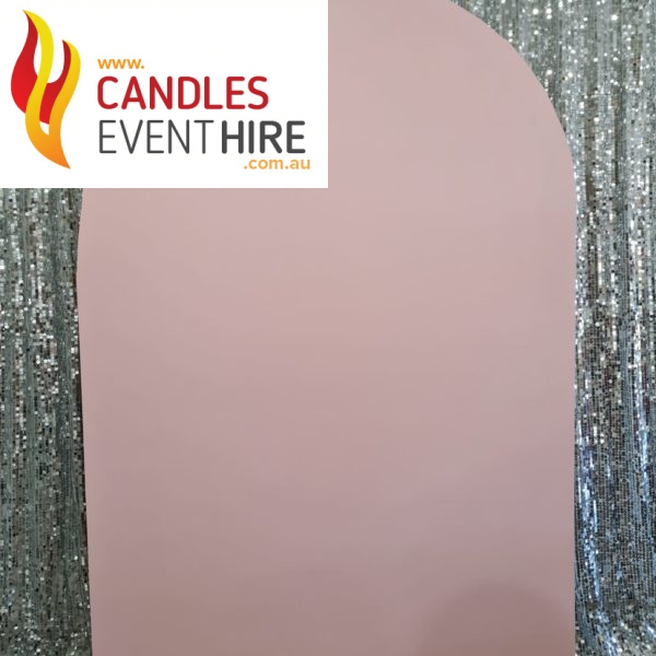 Light pink arch (1.2m W x 1.8m H)